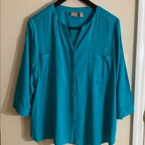 Chico’s Size 3 Button Down Blouse Never Worn